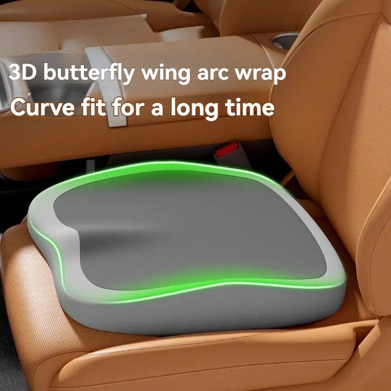 2pcs Memory Seat Lumbar Pad, Sedentary Waist Pad, Rear Cushion, Driver Booster Cushion. for All Models, Office Seats